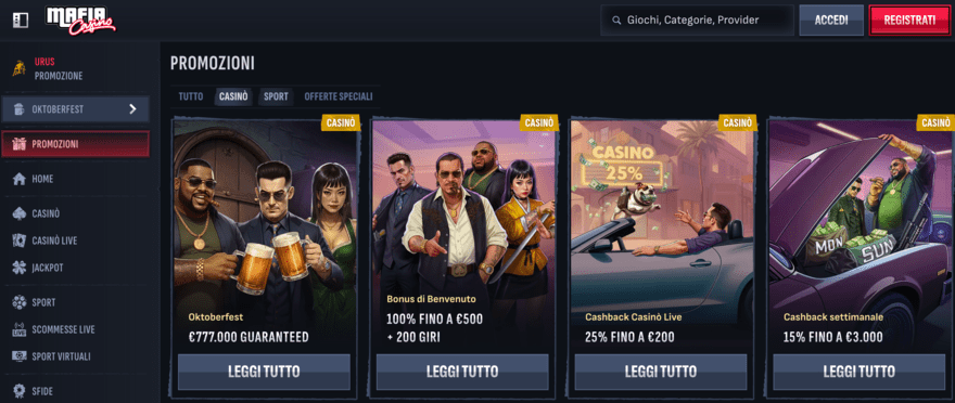 Mafia Casino non AAMS
